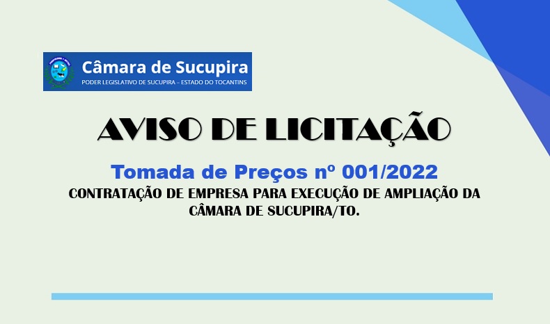 Aviso de Licitação